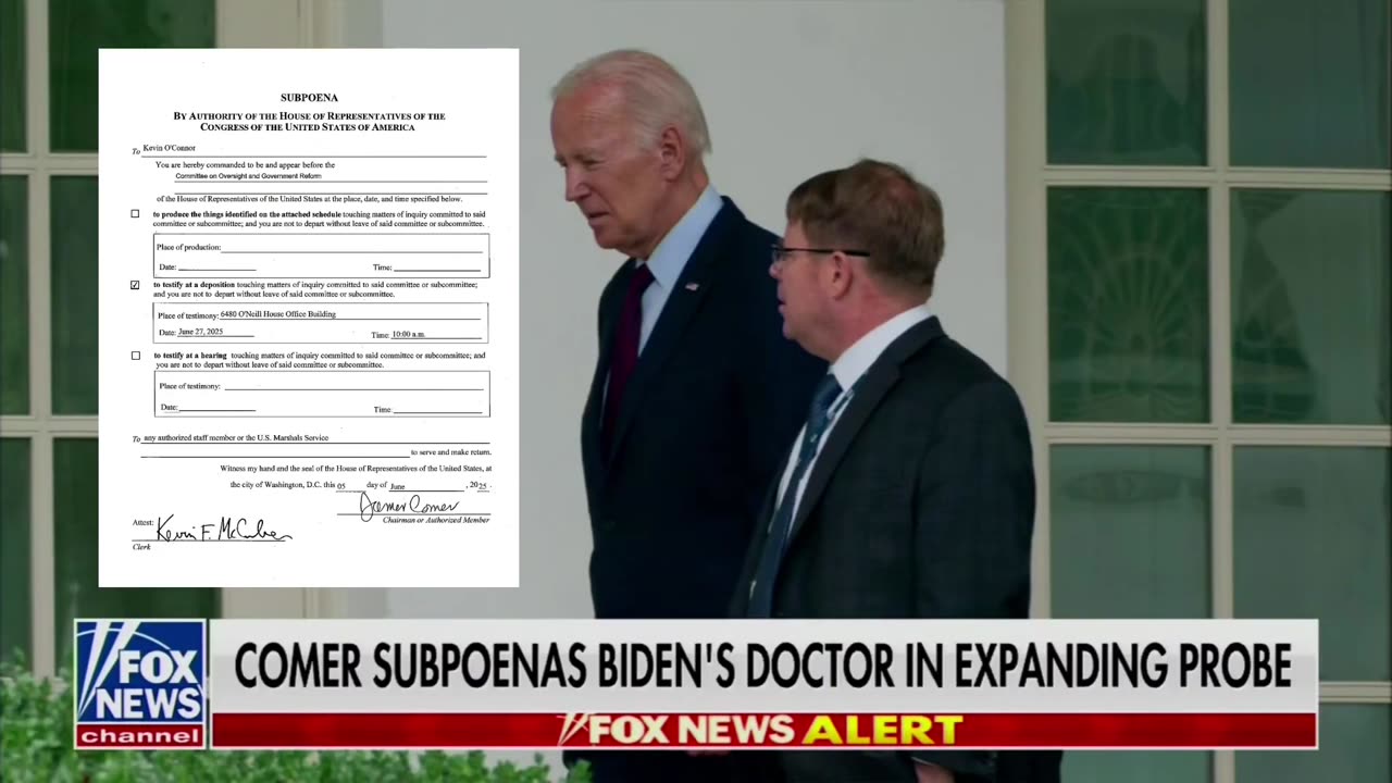 Oversight Committee Subpoenas Joe Biden's Doctor
