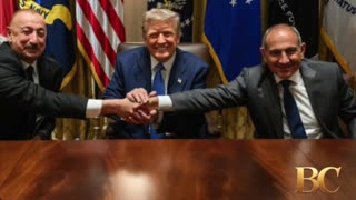 Leaders of Armenia and Azerbaijan shake hands and sign deal at White House peace summit
