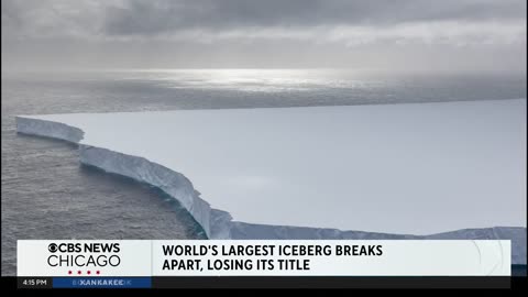 World's biggest iceberg breaks up after 40 years