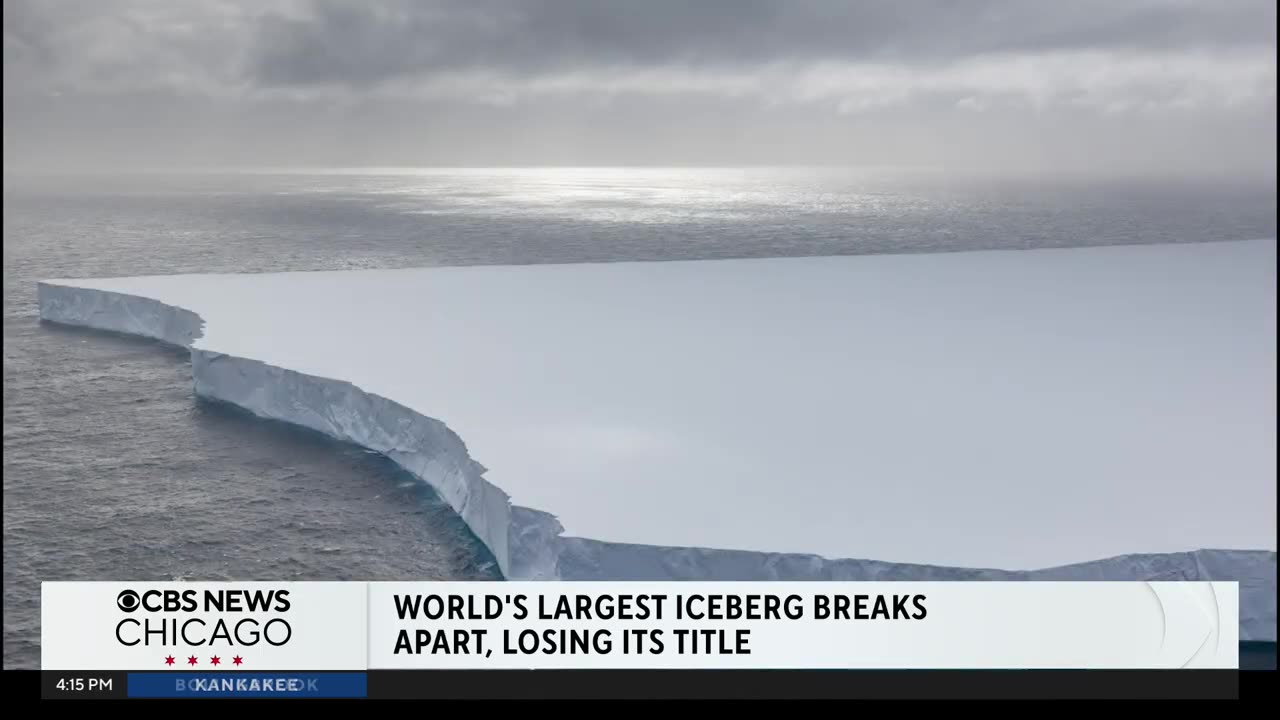 World's biggest iceberg breaks up after 40 years