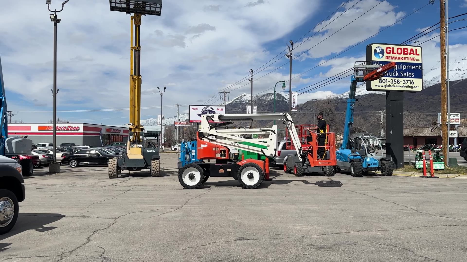 Aerial Boom Lift 2015 Snorkel 4x4 46 Platform Diesel Articulated with Jib Telescopic Manlift