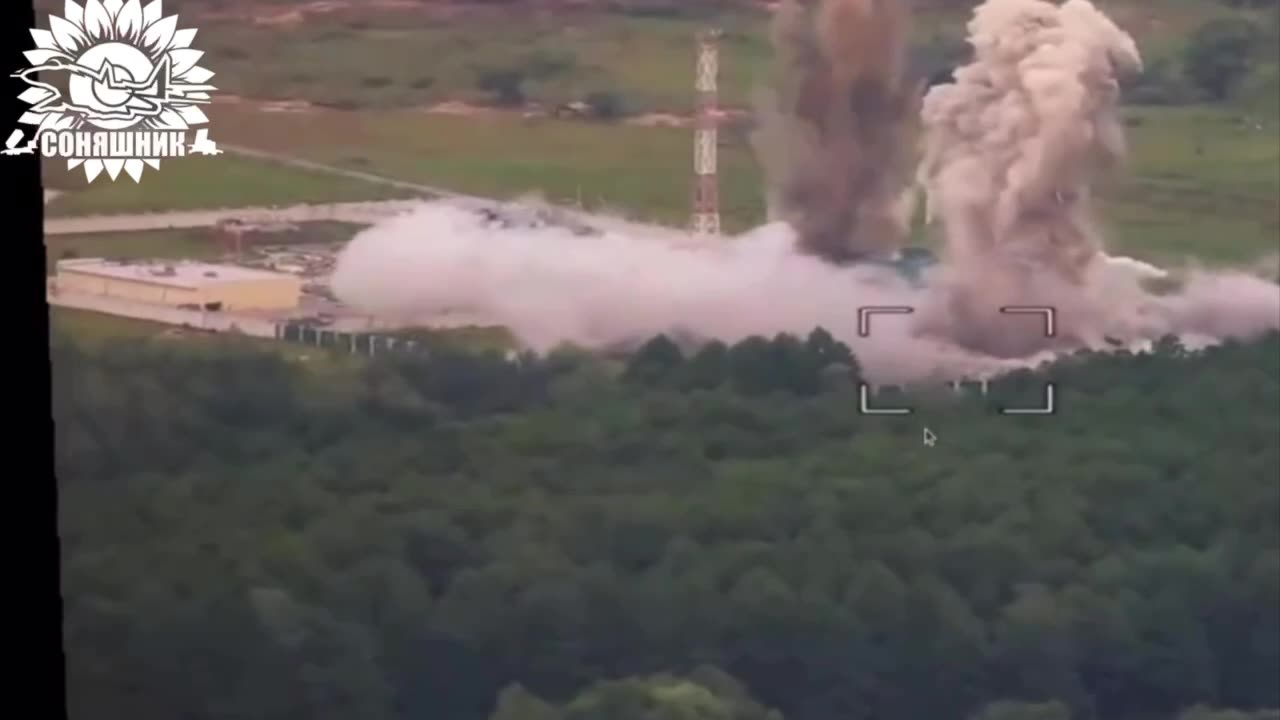 Ukrainian Airstrikes Level Massive Communications Base in Russia's Bryansk Region