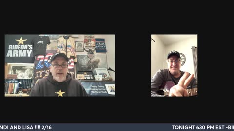 GIDEONS ARMY MONDAY LIVE WITH JIMBO 2/16 @ 930 AM EST
