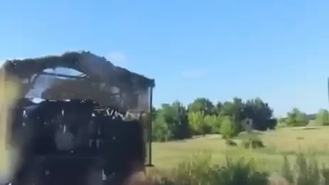 🔥 The enemy's new self-propelled gun "Malva" was struck in the Kursk region.