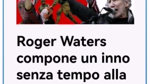 GENOCIDIO DI GAZA - L'ULTIMO BRANO DI ROGER WATERS APPENA PUBBLICATO: SUMUD (in arabo: "tenacia incrollabile")