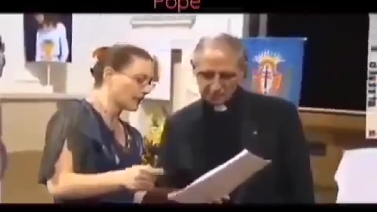Woman confronts the Jesuit Black Pope