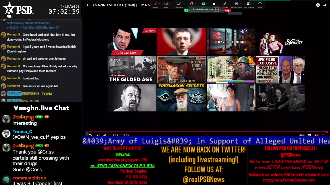 2025-04-15 07:00 EDT - Patriots Soapbox AM: with MykelJaye
