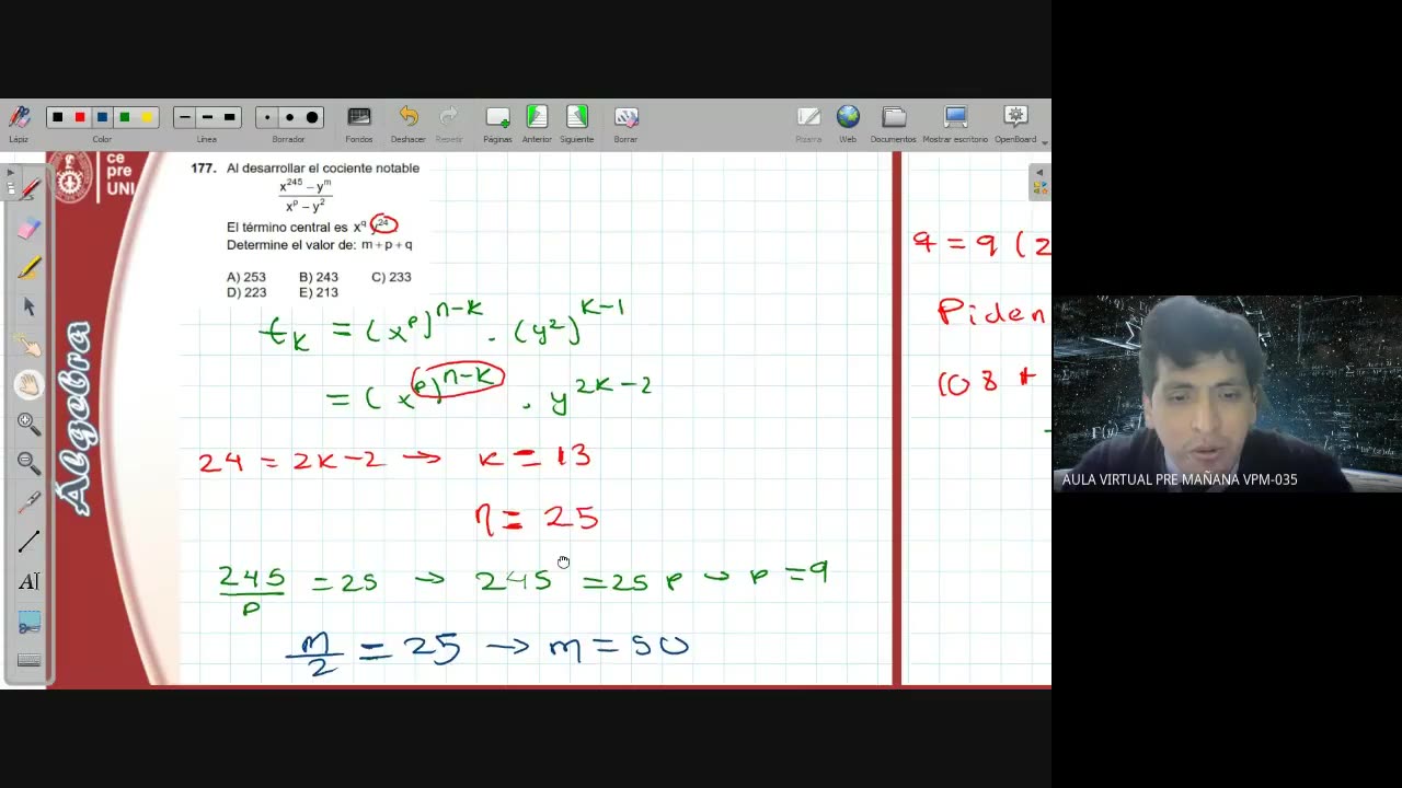 CEPRE UNI 2022 - 1 | Semana 06 | Álgebra