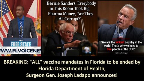 ALL vaccine mandates in Florida to be ended by Florida Department of Health, Surgeon Gen. Joseph Ladapo announces!