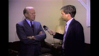 Circa 1986 - Former President Gerald Ford Makes Unscheduled Stop in Fort Wayne, Indiana