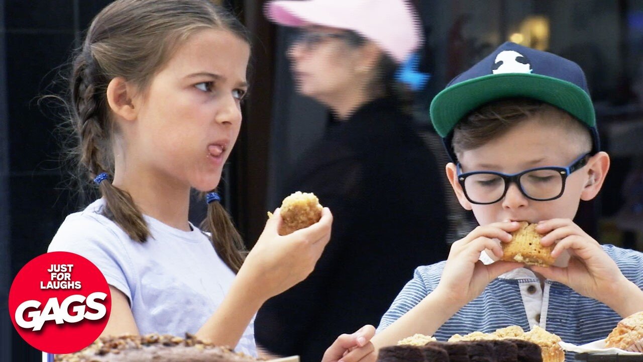 Fake Kids Eating 🌿 Brownies Pranks Just For Laughs Gags