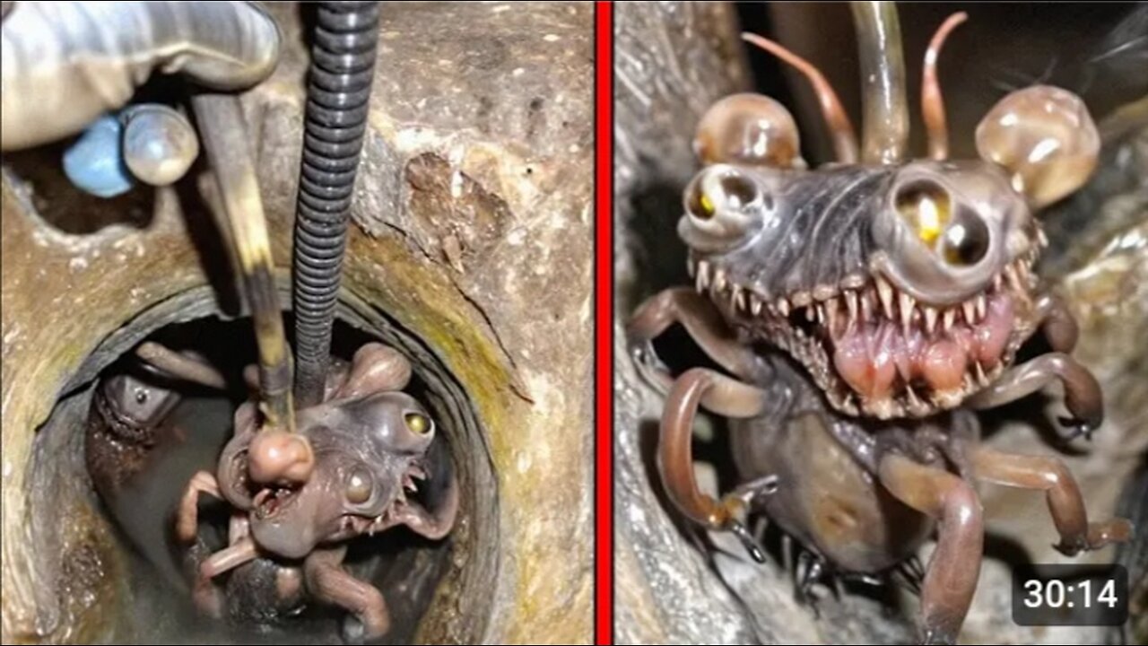 Man Investigates A Sewer Only To Find A VILE Creature Inside!