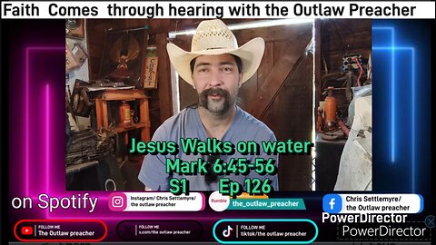 Jesus Walks on water Mark 6:45-56 S1 Ep 126
