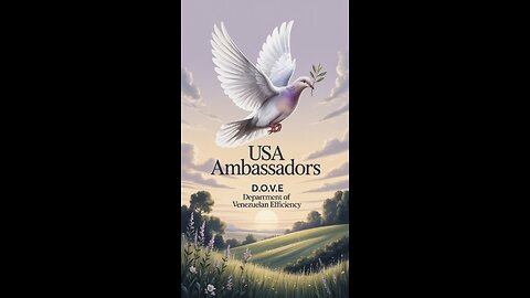 D.O.V.E- DEPARTMENT FOR VENEZUELAN EFFICIENCY- BARRON TRUMP, SPACE LAW