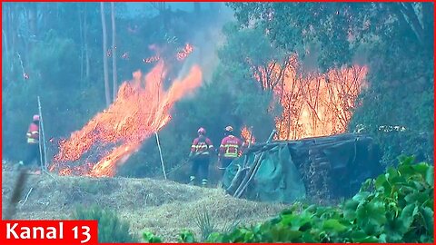 About 3,000 firefighters continue to battle wildfires in Portugal