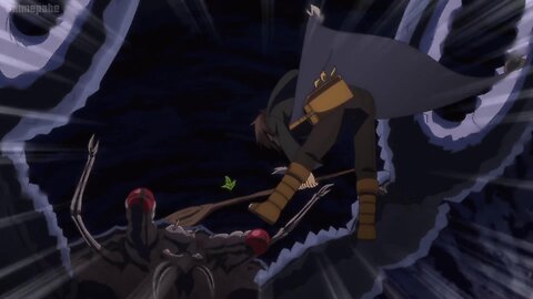 takeru and bee vs demon crab | A Gatherer's Adventure in Isekai