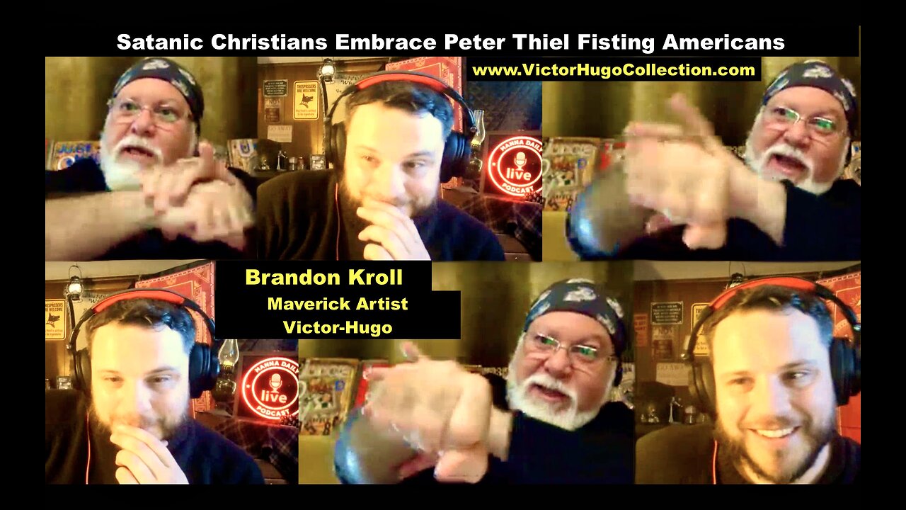 Brandon Kroll Victor Hugo Trump Gaza Epstein Israel Satanic Sandy Hook Treason Alex Jones Jim Fetzer