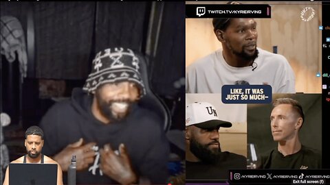 Kyrie Irving reacts to KD and Steve Nash talking about what happened in Brooklyn | CHANNELADRIANTV