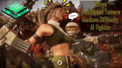 Mortal Kombat 11 - AI Fighter Sonya | Klassic Towers Playthrough