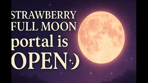 Strawberry Full Moon Portal is OPEN 🌕✨ Speak These affirmations before it closes #StrawberryMoon