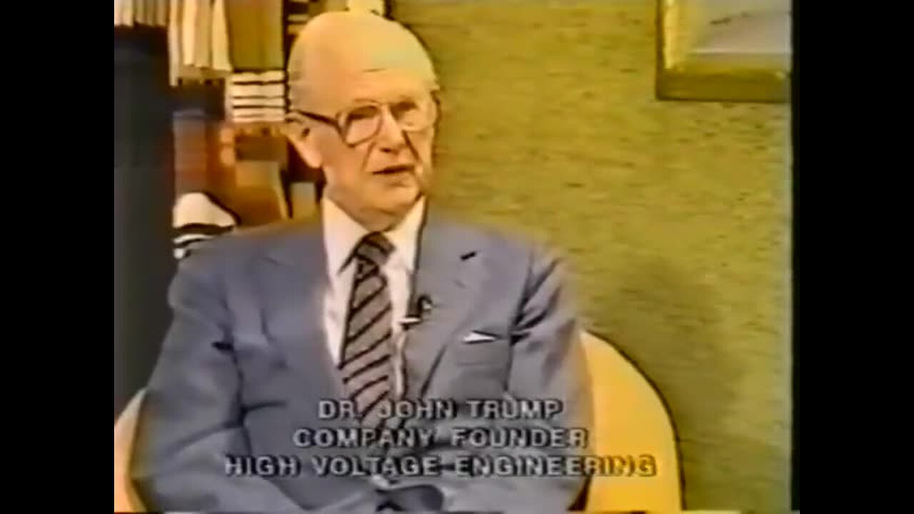 John Trump on Nikola Tesla - Interview (Donald Trump's Uncle)