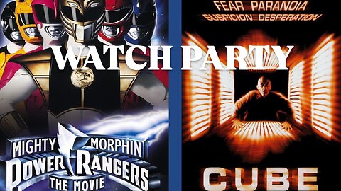 Mighty Morphin Power Rangers (1995) & Cube (1997) |🍿Watch Party🎬