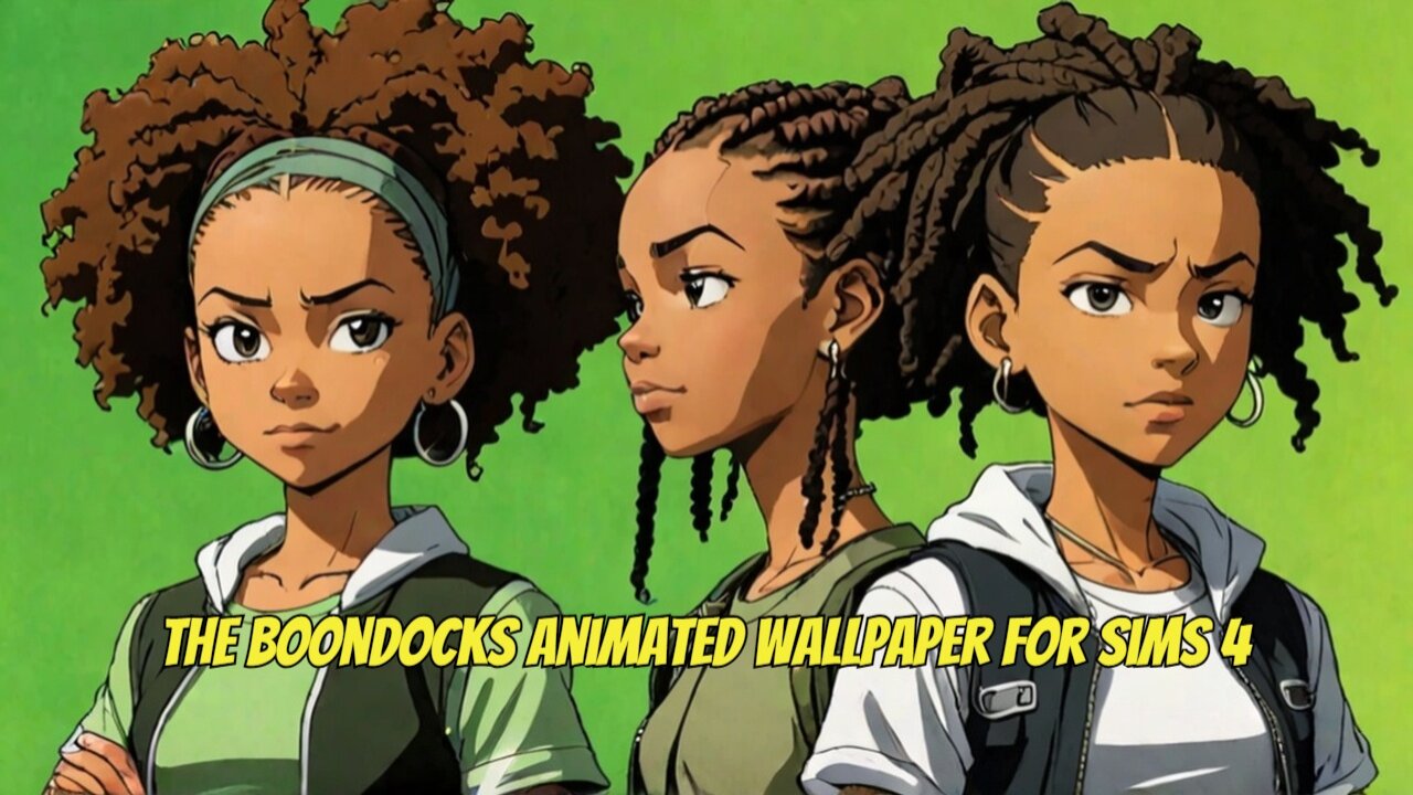 The Boondocks Animated Wallpaper for Sims 4