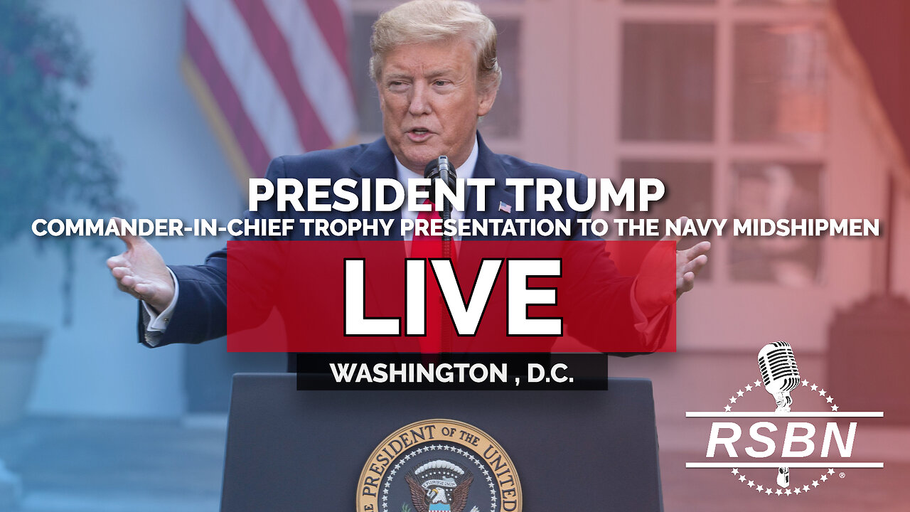 LIVE REPLAY: President Trump at Commander-in-Chief Trophy Presentation to the Navy Midshipmen - 4/15/25