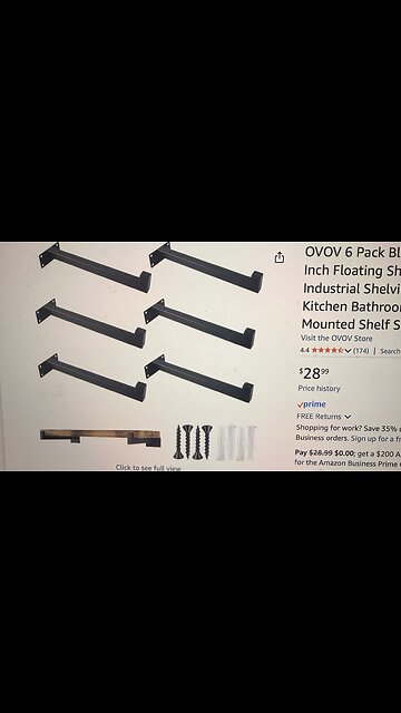 Amazon Black 12 inch Floating Shelf Brackets Hall Closet Storage