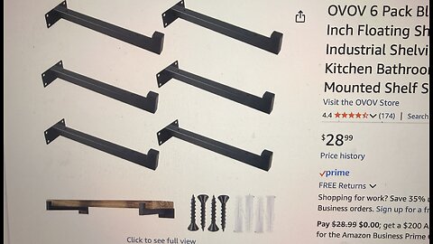 Amazon Black 12 inch Floating Shelf Brackets Hall Closet Storage