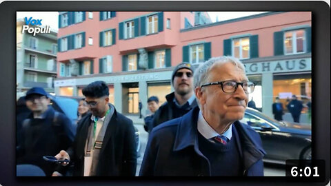 POWERFUL VIDEO: Bill Gates Confronted At Davos For His COVID Depopulation Agenda Crimes!
