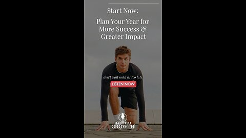Start Now: Plan Your Year for Success & Impact
