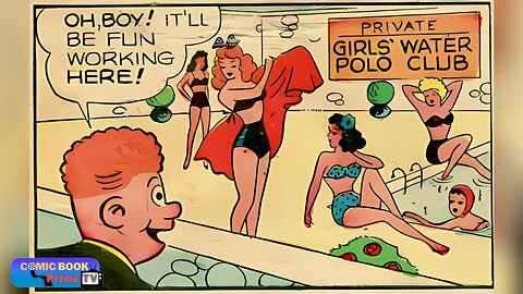 Phil’s thinks he found the perfect job, Fritzi Ritz and Phil Fumble By Ernie Bushmiller