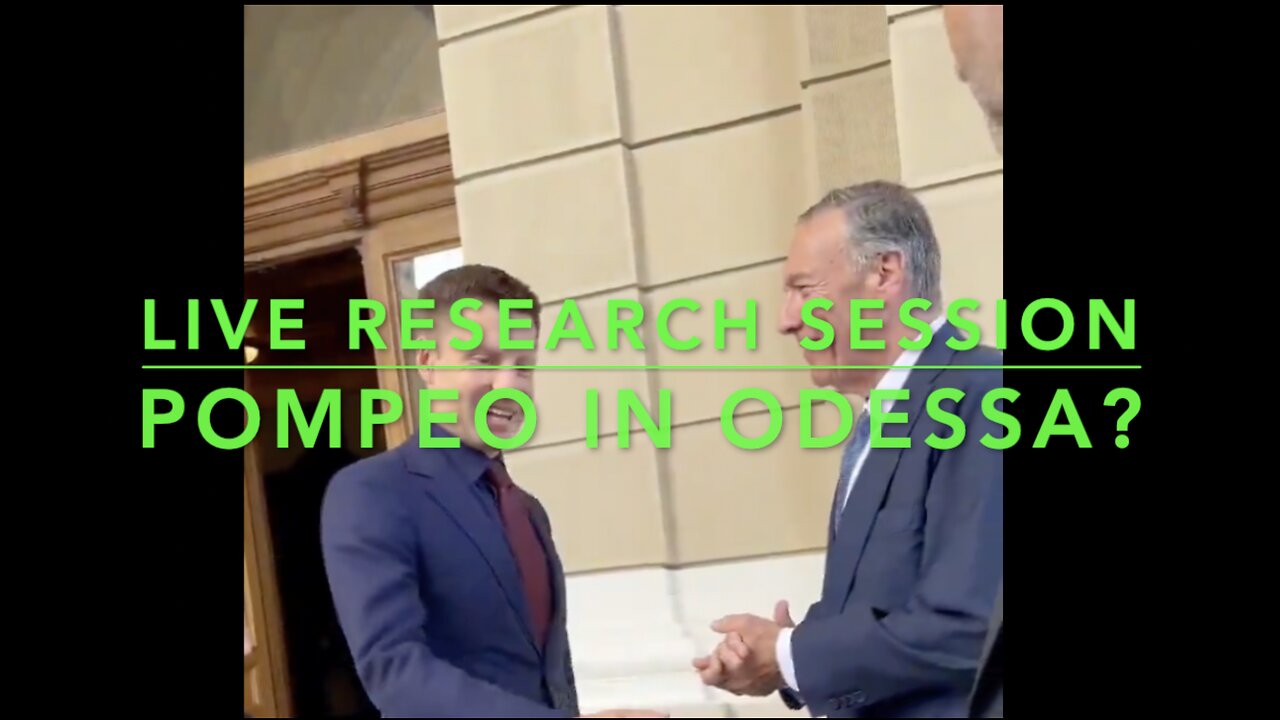 SitRep14: Pompeo in Odessa?