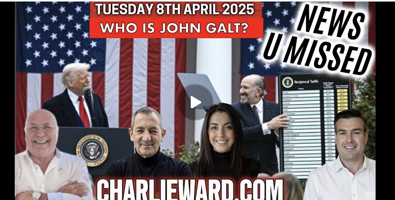 CHARLIE WARD DAILY NEWS- THE ART OF THE TARIFF DEAL. US TO HOLD NUKE TALKS W/ IRAN.