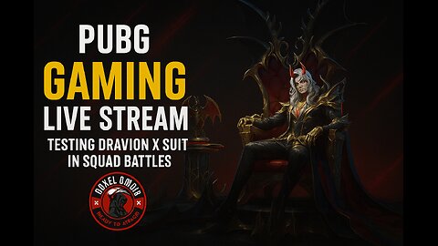 PUBG Gaming Live Stream – Testing Dravion X Suit in Squad Battles