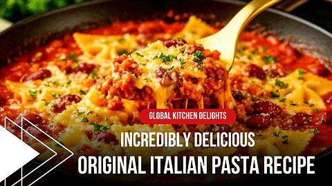 Original Italian pasta recipe – in 15 minutes | incredibly delicious | Global Kitchen Delights 😋