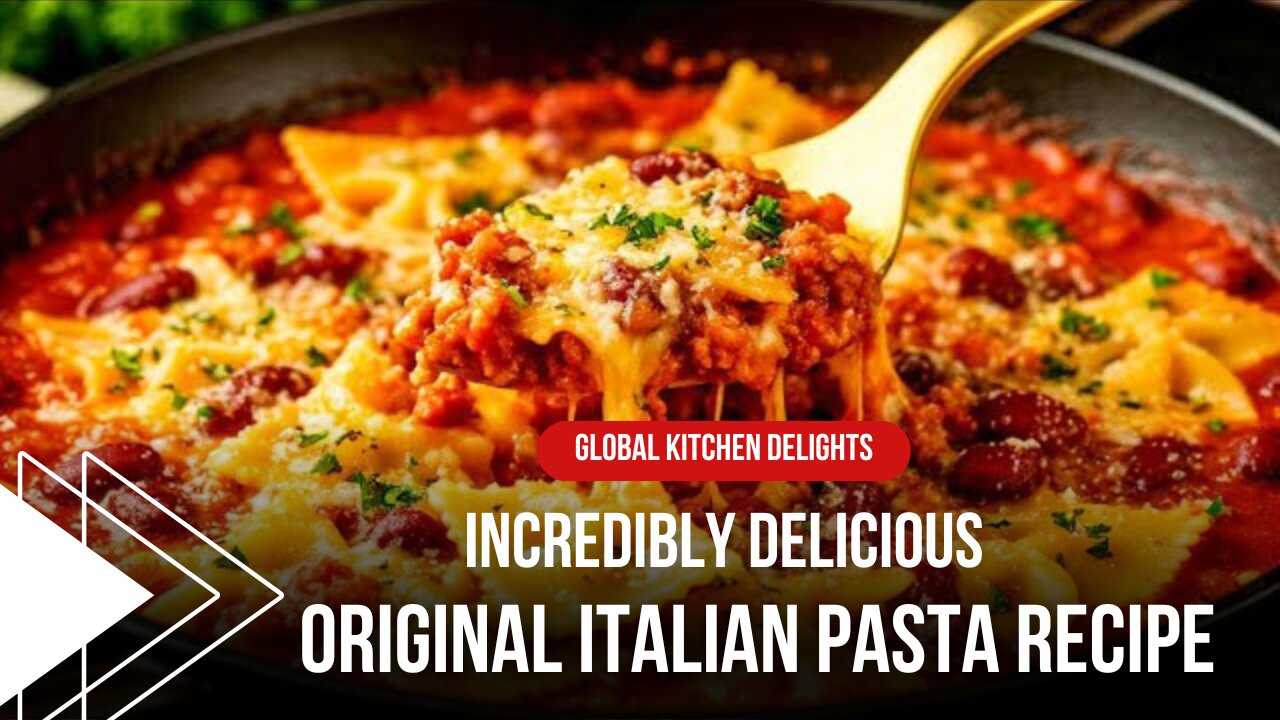 Original Italian pasta recipe – in 15 minutes | incredibly delicious | Global Kitchen Delights 😋