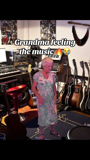 Grandma feeling the music 🔥😭