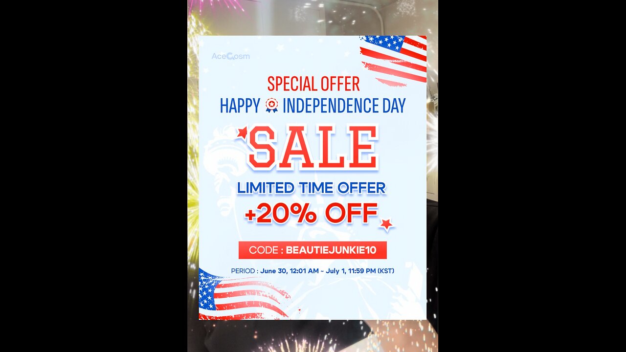 Mark Your Calendars 🇺🇸 For Acecosm 4th of July Sale! [Code: Beautiejunkie10]
