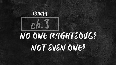 Isaiah ch. 3