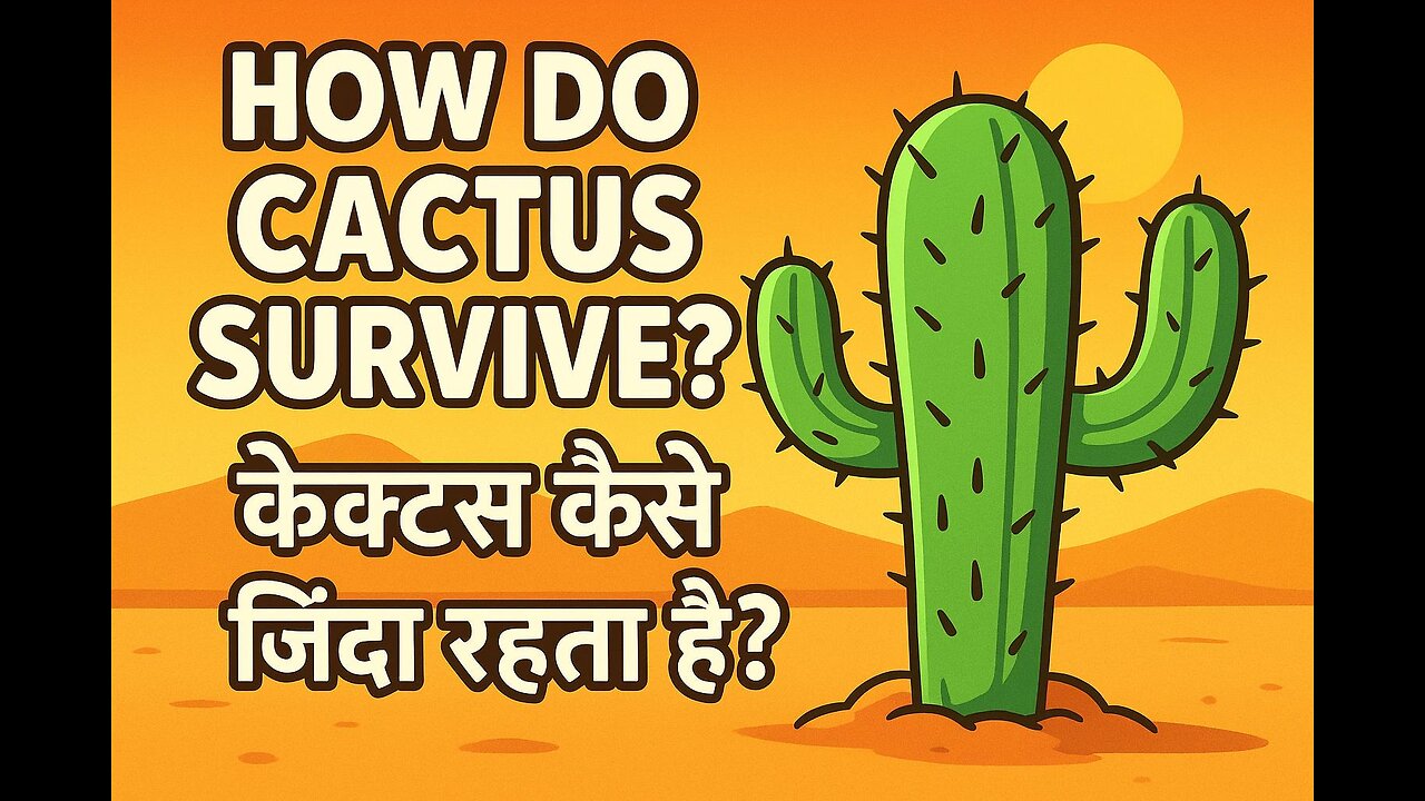 How Do Cacti Survive in the Desert? – Water-Saving Tricks 🌵💧 | Curious Cub