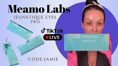 Meamo labs juenetique eyes pro TikTok live stream Meamoshop.com Code: Jamie