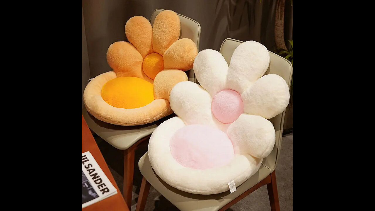 Sunflower Ergonomic Long Sitting Chair Cushion