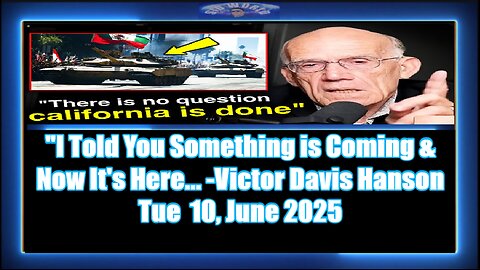 I Told You Something is Coming & Now It's Here... Victor Davis Hanson