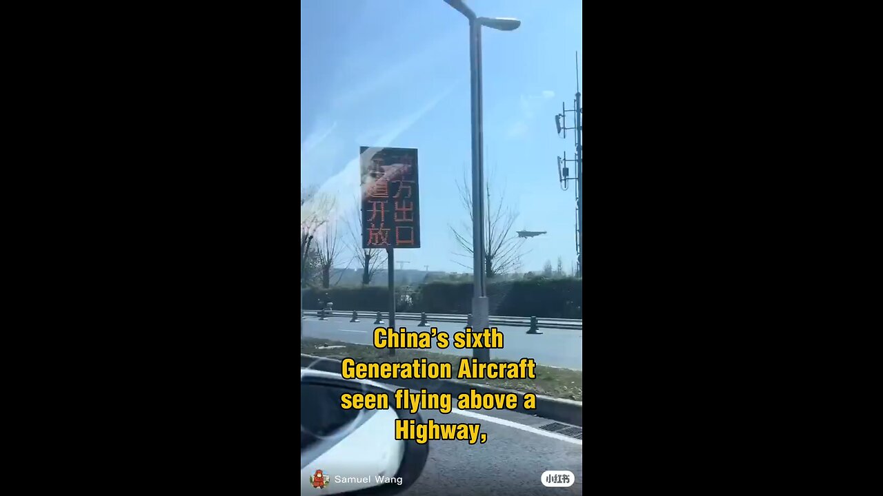 China’s 6th Gen Aircraft seen flying above a Highway, Philippines wants to fight it w/ F-16s