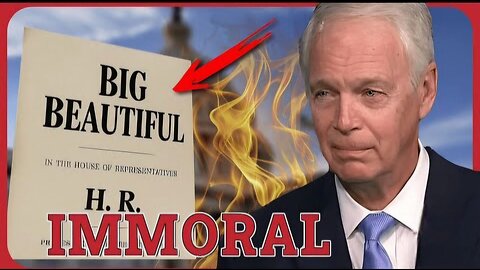 "This is one Big IMMORAL Bill" Senator Ron Johnson says this will "backfire" on Trump