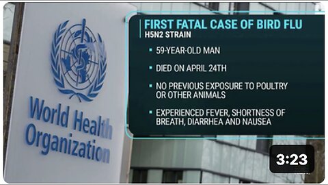 Bird Flu Claims Man's Life in Mexico, Confirms WHO