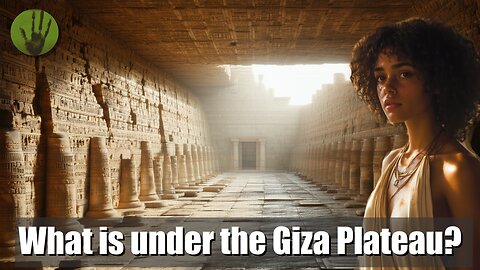 What is under the Giza Plateau according to SAR Scans of Biondi / Malanga