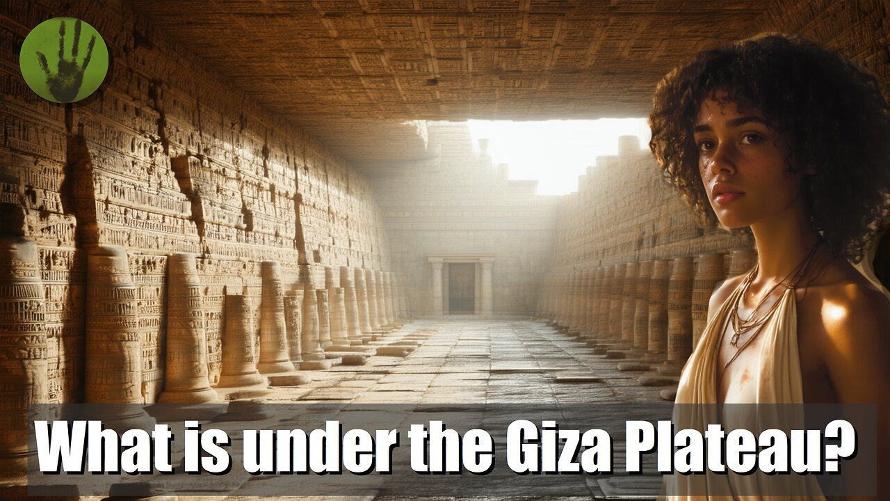 What is under the Giza Plateau according to SAR Scans of Biondi / Malanga